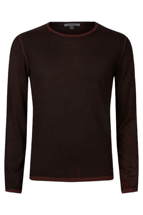 PETE LONG SLV CREW NECK WITH REVERSE PRI PORT by John Varvatos