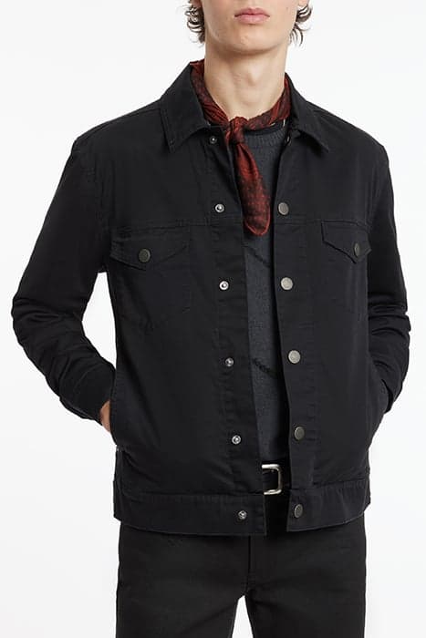 PETE TRUCKER - SNAP CLOSURES BACK PANEL BLACK by John Varvatos