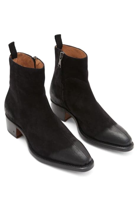 WALKER CENTER SEAM ZIP BOOT BLACK by John Varvatos