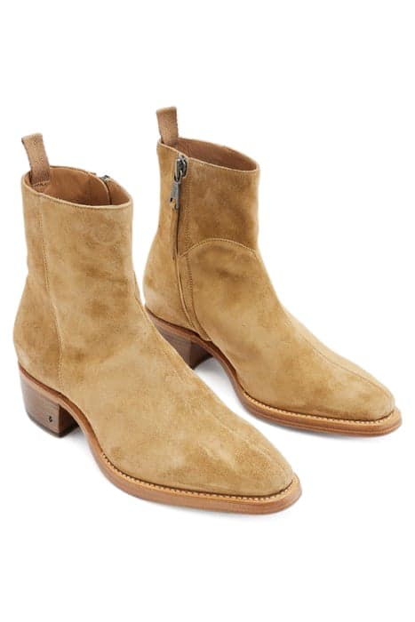 WALKER CENTER SEAM ZIP BOOT TAN by John Varvatos