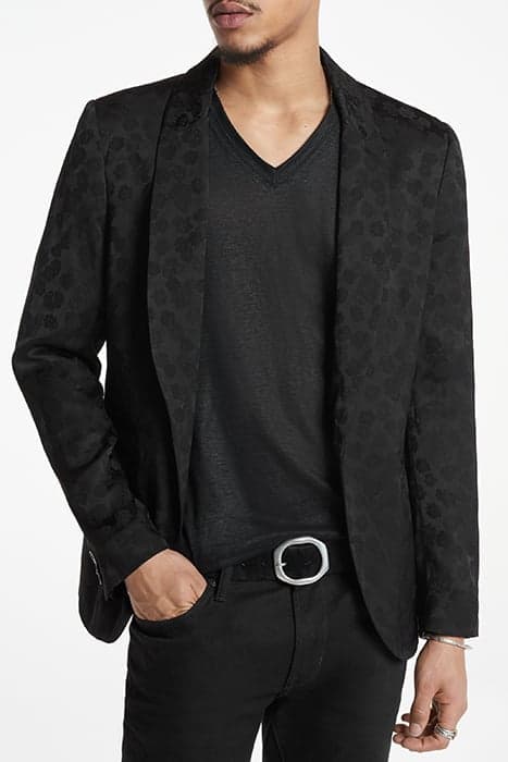 SLIM FIT SHAWL LAPEL JACKET WITH DOUBLE BLACK by John Varvatos