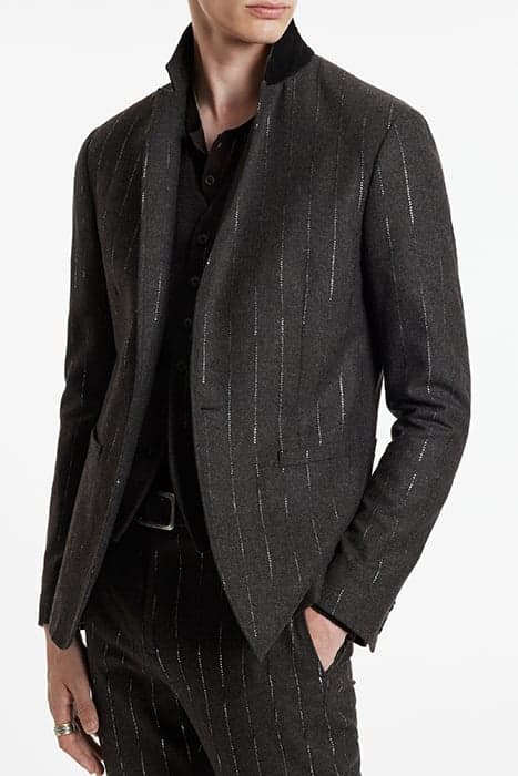 SLIM FIT ONE BUTTON SKINNY NOTCH LAPEL S ESPRESSO by John Varvatos