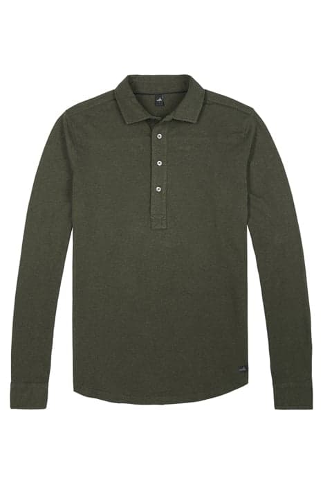 NORTON | TAILORED JERSEY POLOSHIRT DARK MARL GREEN by WAHTS