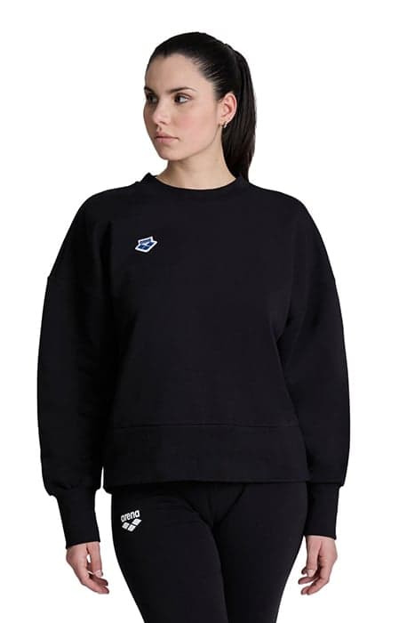 WOMEN'S OVERSIZED CREW NECK BLACK by Arena