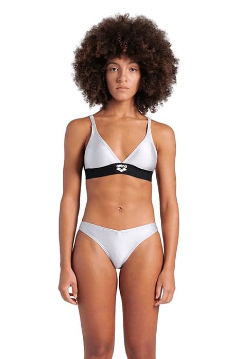 WOMEN'S ARENA BICOLORE ELASTIC TRIANGLE SILVER by Arena