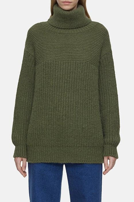 CHUNKY ROLL NECK INDUSTRIAL GREEN by Closed