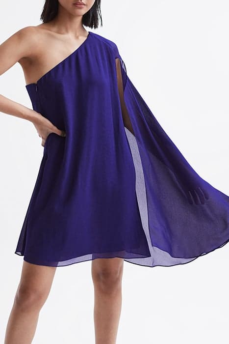 FLEUR-SHEER CAPE SLEEVE D PURPLE by Reiss