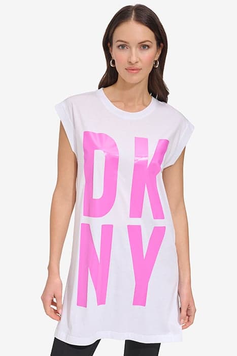 WOMEN'S DRESS WHT/SHOCKING PINK by DKNY