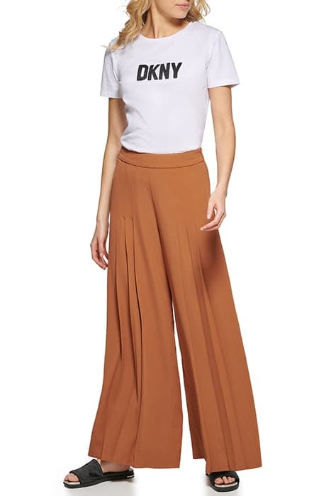 PLEATED FRONT WIDE P NUTMEG by DKNY