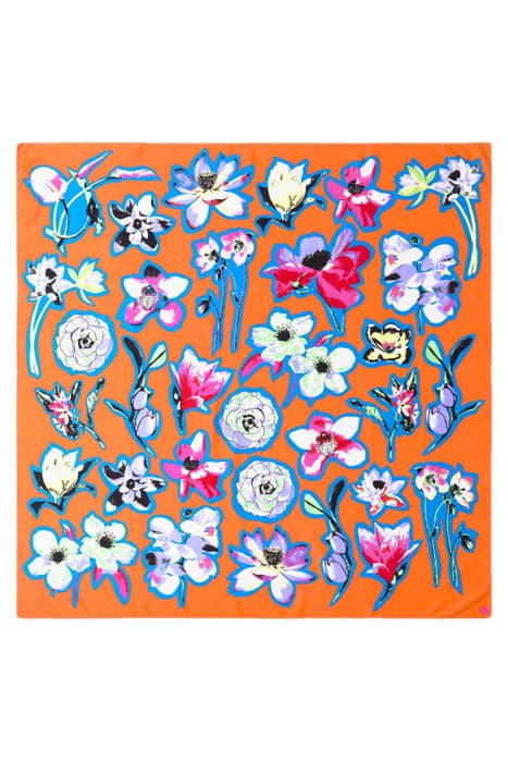 ORANGE FLORAL SCARF by Bimba y Lola