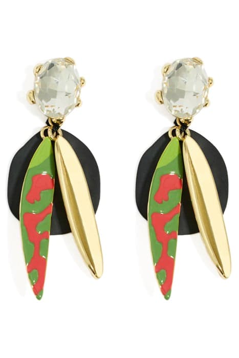 MAXI MULTICOLOR LEAVES EARRINGS by Bimba y Lola