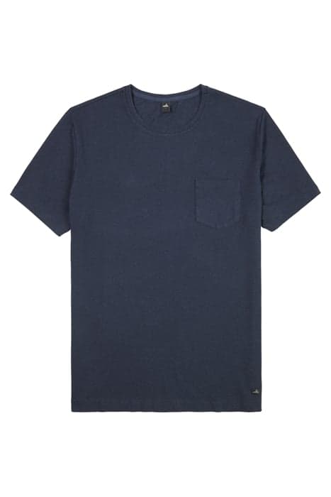 PARKER | STRETCH LINEN T-SHIRT NAVY BLUE by WAHTS