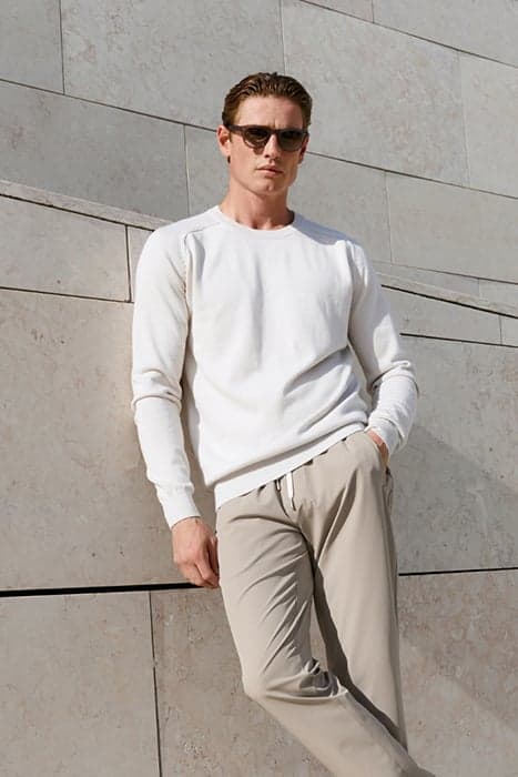 MADDEN | COTTON CASHMERE PULLOVER CHALK WHITE by WAHTS