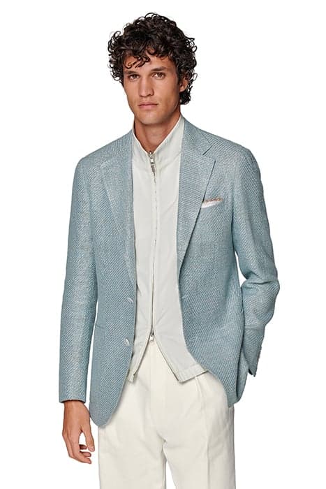 MINT BLUE TAILORED FIT HAVANA BLAZER by Suitsupply