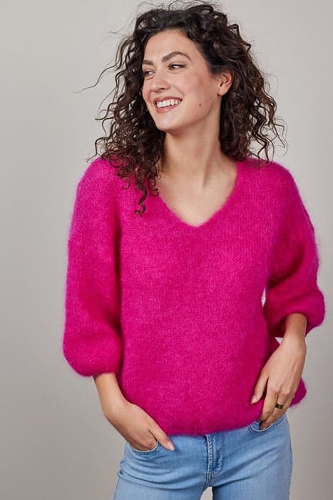 MOHAIR PULLOVER MIRA RASPBERRY PINK by DIDI