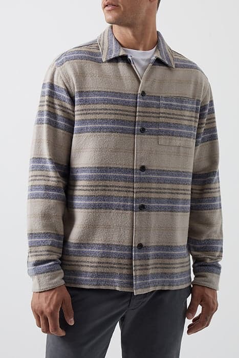 LLANDEGLA TWILL STRIPE BROWN by French Connection