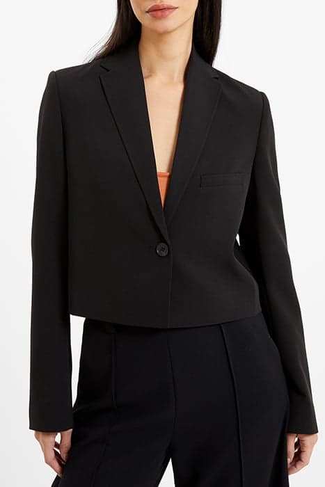 ECHO CREPE BLAZER BLACK by French Connection