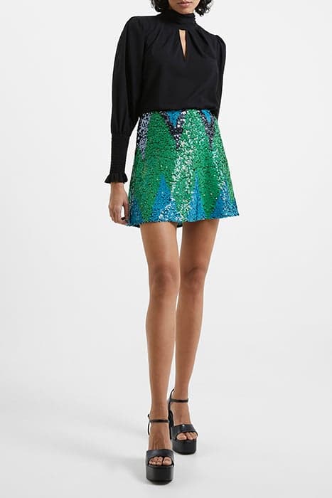 EMIN EMBELLISHED SKIRT GREEN by French Connection