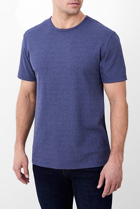 LADDER TEXTURE TEE BLUE by French Connection