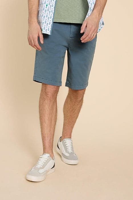 SUTTON ORGANIC CHINO SHORT MID BLUE by White Stuff