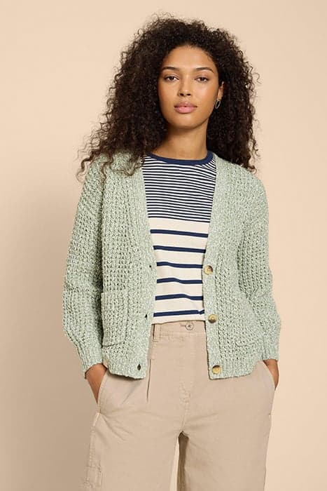 SESSI CARDI DUSTY GREEN by White Stuff