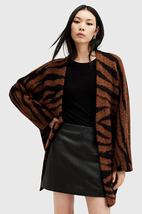 ZOE TIGER CARDIGAN SUGAR BROWN by AllSaints