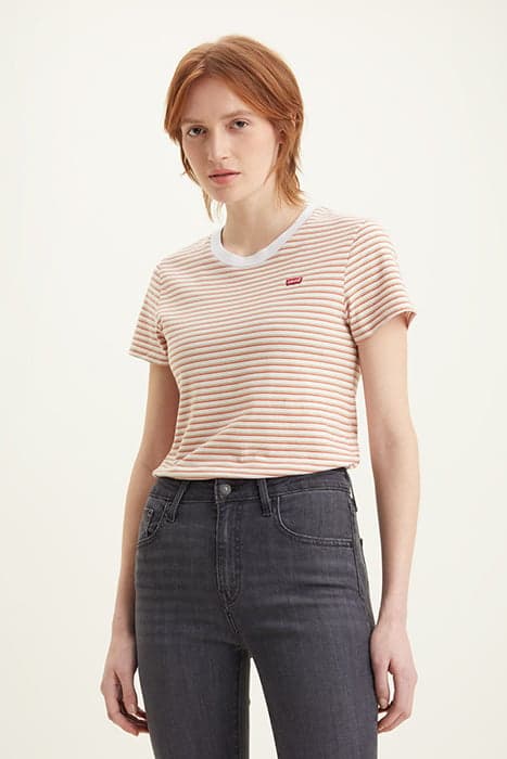 PERFECT TEE CORIANDER AUTUMN LEAF STRIP by Levi's