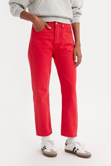 501 CROP SCRIPT RED 501 by Levi's