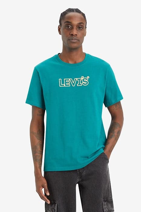 SS RELAXED FIT TEE CORDED HEADLINE SHADY by Levi's