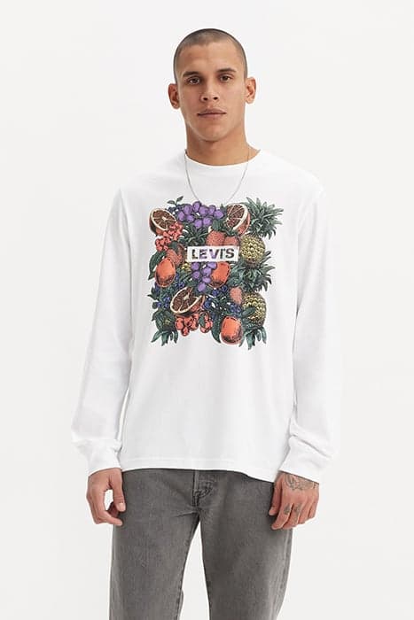 RELAXED LS GRAPHIC TEE FRUIT BOXTAB LS W by Levi's