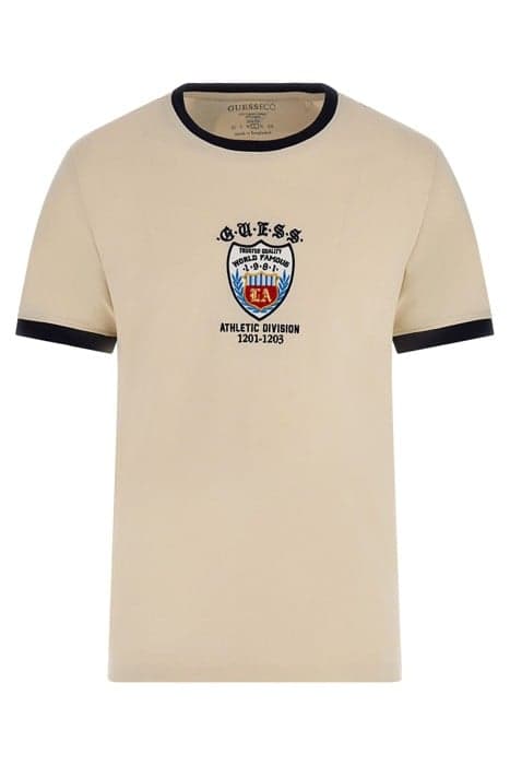 SS CN CHEST EMBLEM TEE QUICKSAND by GUESS ECO