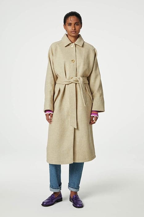 OLENA COAT OATMEAL MELANGE by Fabienne Chapot