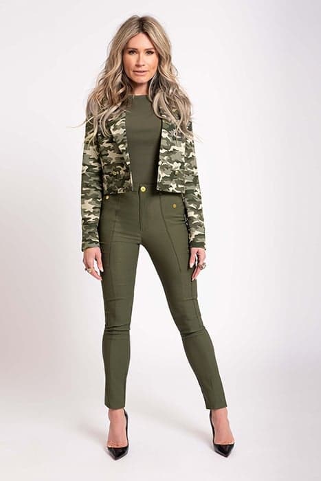 ASTI SHORT CAMO BLAZER COMBAT GREEN by NIKKIE