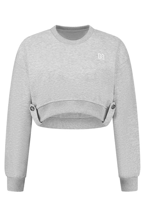 AMES SWEATSHIRT LIGHT GREY MELANGE by NIKKIE