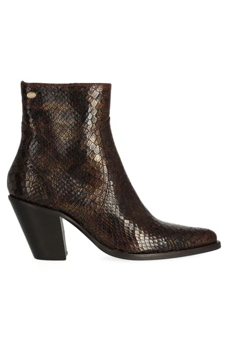 BLAIRE ANKLE BOOT WITH BROGUE DARK BROWN by Fred de la Bretoniere