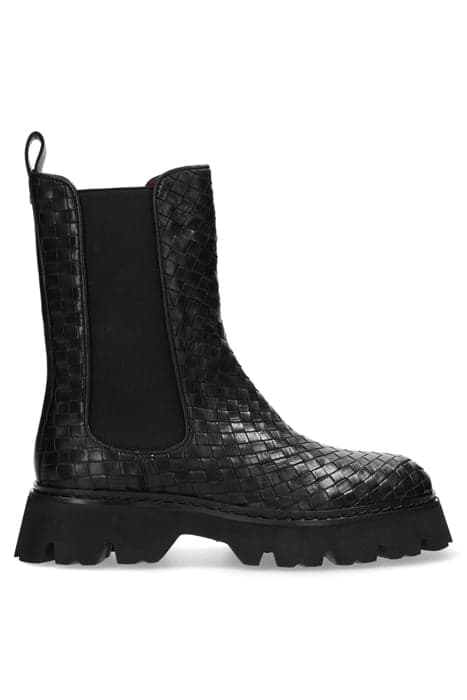 ROMEE WOVEN CHELSEA BOOT BLACK by Fred de la Bretoniere