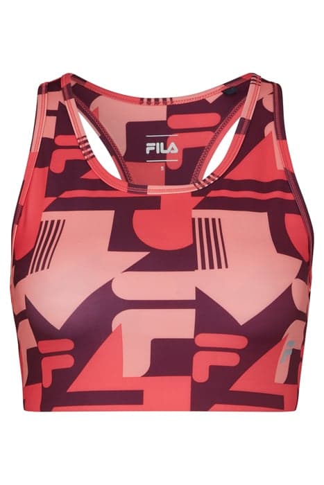 RAGUSA AOP SPORTS BRA AMARANTH REACT AOP by FILA