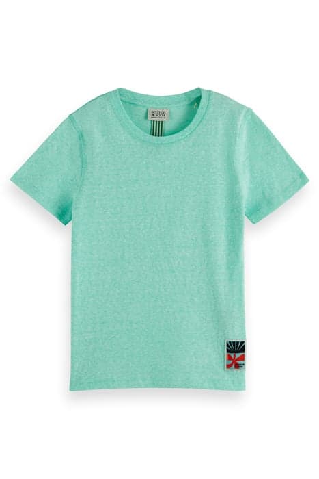 BOYS RELAXED-FIT SHORT-SLEEVED MELANGE T-SHIRT MINT MELANGE by Scotch & Soda