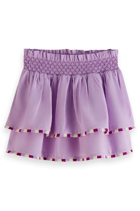 GIRLS FRINGE HEM DETAIL SKIRT ORCHID by Scotch & Soda