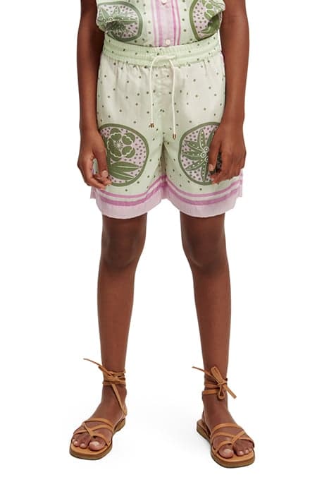 GIRLS PLACED ALL-OVER PRINTED SHORTS BANDANA PATCHWORK by Scotch & Soda