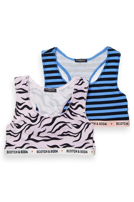 GIRLS DUO PACK PRINTED JERSEY TOPS COMBO A by Scotch & Soda