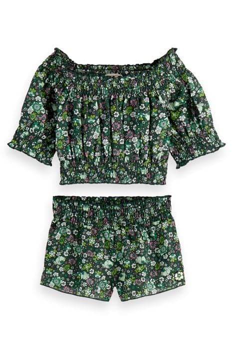 GIRLS ALL-OVER PRINTED OFF-SHOULDER TWIN SET COMBO B by Scotch & Soda