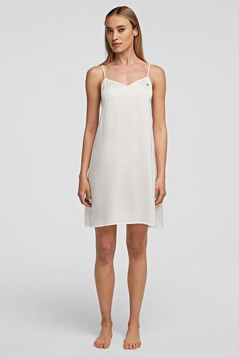 SATIN KL NEGLIGEE OFF WHITE by KARL LAGERFELD