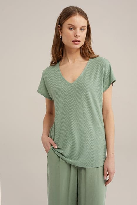 T-SHIRT MINT GREEN by WE Fashion