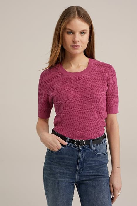 KNITTED PULLOVER OLD ROSE by WE Fashion