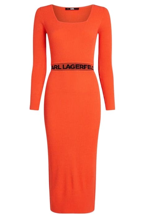 LSLV KNIT DRESS ORANGE by KARL LAGERFELD