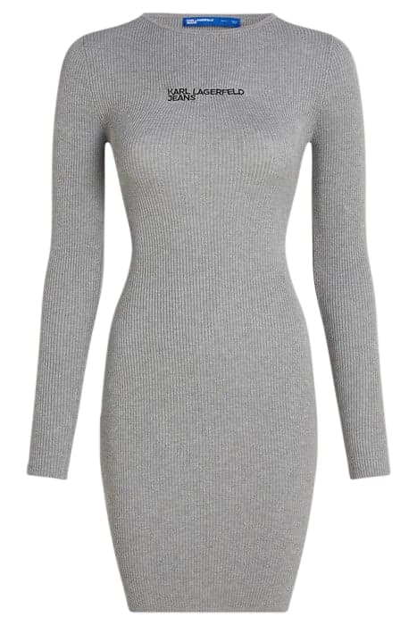 KLJ KNITTED BODY DRESS MID GREY by KARL LAGERFELD