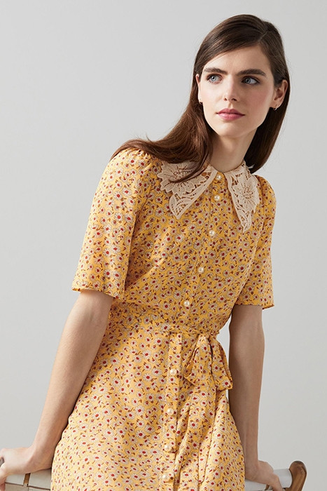 HASKELL SHIRT DRESS YELLOW 4