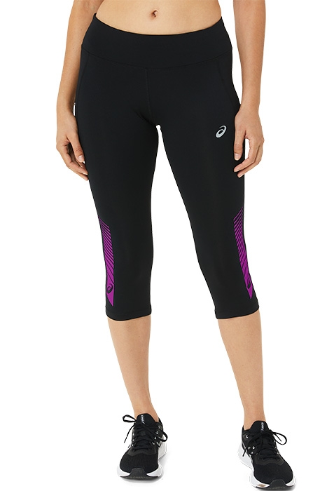 STRIPE KNEE TIGHT PERFORMANCE BLACK/ORCHID 1