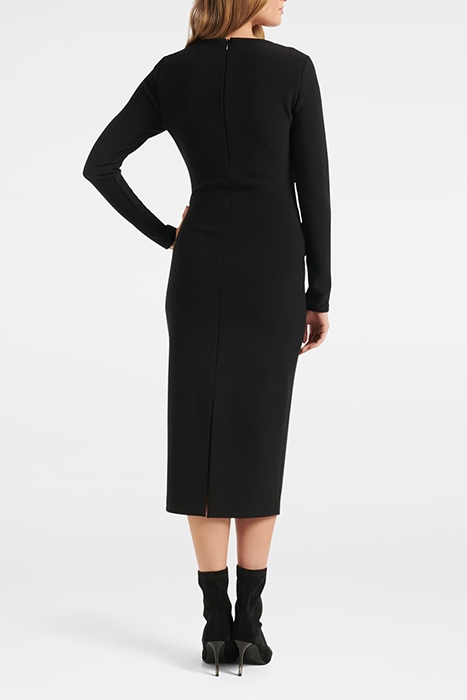 CLIO LONG SLEEVE MIDI DRESS BLACK 2